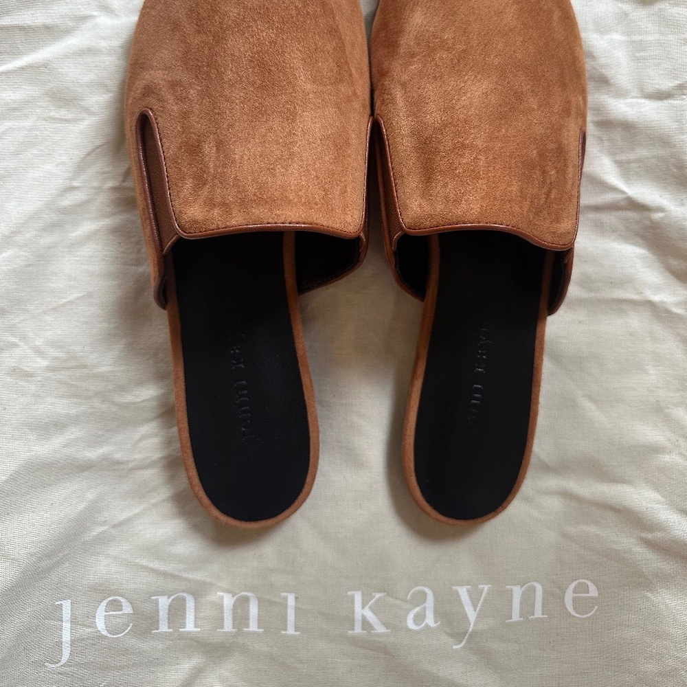 NEW Jenni Kayne Suede Mules Size 40